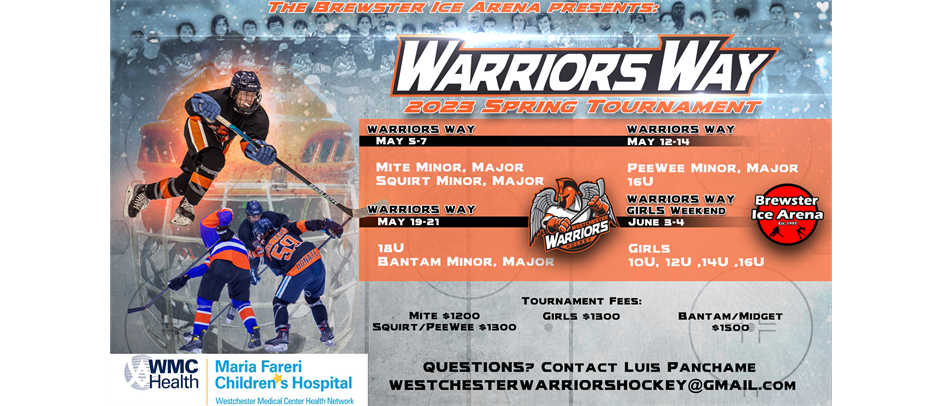WARRIORS WAY FUNDRAISER TOURNAMENT REGISTRATION